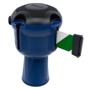 picture of Skipper Blue Retractable Unit With Green White Tape 9mm - [SK-001BL-GW]