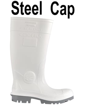 picture of Cofra Galaxy White Safety PU Wellington Boot - CO-GAL