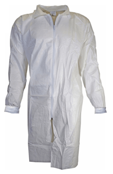 picture of Chemsplash Knit Cuff Labcoat Zip Fastening Type PB(6-B) - [BG-2649]