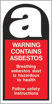 picture of Asbestos Signs/Labels - Warning Contains Asbestos - Choice of Material - AS-WA231