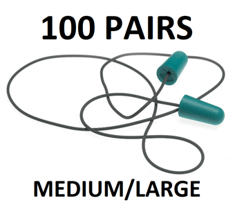 picture of MSA - RIGHT Foam Disposable Ear Plugs - Corded - Medium/Large - SNR 37 - 100 Pair - [MS-10087446]