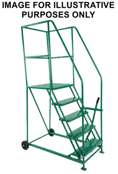 picture of Slingsby Mobile Safety Steps with Rubber Covered Treads - Green - 6 Treads - [SLB-433084] - (LP)