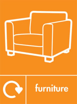 Picture of Recycling Signs - Furniture - 300 X 400Hmm - Rigid Plastic - [AS-WR70-RP]