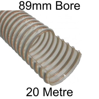 picture of Anti-Static Polyurethane Ducting - 89mm Bore x 20m - [HP-CPUAS35CLR20M]