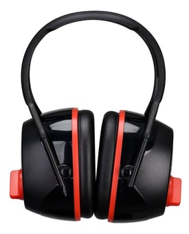 picture of Portwest PW74 - Dual SNR Ear Defenders - Black - [PW-PW74BKR]