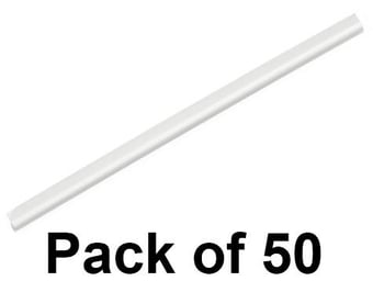 picture of Durable - Spine Binding Bars A4 - White - 6mm - Pack of 50 - [DL-293102]