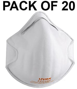 picture of UVEX - Silv-Air C2200 FFP2 Moulded Disposable Mask - Pack of 20 - [TU-8732-200]