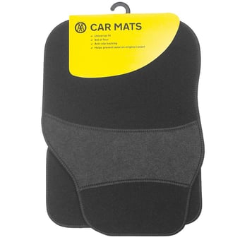 picture of AA Grey with Heel-pad Car Mats - Set of Four - [SAX-AA9942]