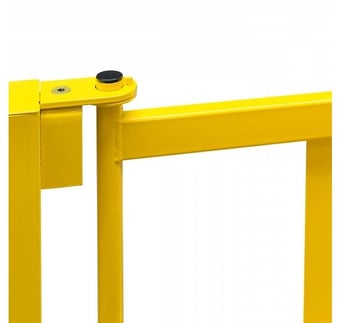 picture of BLACK BULL Railing Gate - Fits HD Impact Railing Systems - Powder Coated Yellow - [MV-194.29.743]