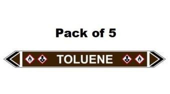 picture of Flow Marker - Toluene - Brown - Pack of 5 - [CI-13486]