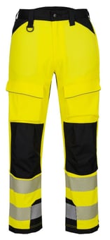 picture of Portwest T142 - PW3 Hi-Vis Harness Trouser - Yellow/Black - PW-T142YBR