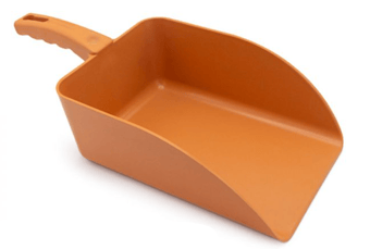 picture of Medium 1500g Metal Detectable Scoops - Orange - Pack of 5 - [DT-514-S087-P08-Z03]