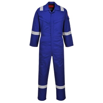 picture of Portwest - Royal Blue Araflame Silver Coverall - PW-AF73RBR