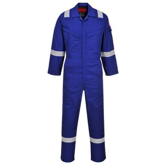 Picture of Portwest - Royal Blue Araflame Silver Coverall - PW-AF73RBR