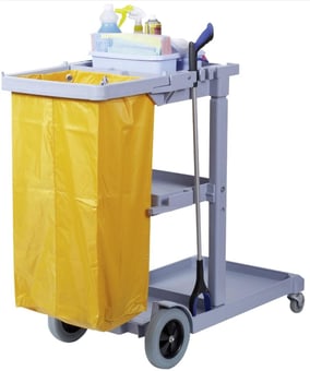 Picture of Robert Scott Trolley Cleaning Cart with Wash Bag Abbey - 50 x 95 cm - [VK-6159778]