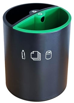 picture of Dual Recycling Bin - 10 Litre - [MCS-RBBW2DGB]