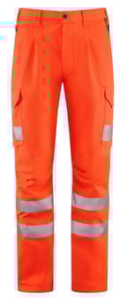Picture of Leo Winsford EcoViz Lightweight Cargo Trousers - HV Orange - Short Leg - LE-CT05-O-S