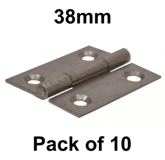 picture of SC 1838 Pattern Steel Butt Hinge - 38mm - Pack of 10 Pairs - [CI-CH02L]