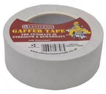 Picture of 50mm x 50m - Industrial Gaffer Cloth Tape - White - [SCXO-CI-TA131L]