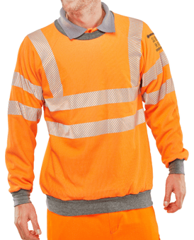 picture of Beeswift ARC Flash GO/RT Sweatshirt Hi-Vis Orange - BE-CARC56OR