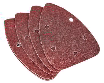 picture of Amtech 10 x P60 Grit Delta Sanding Sheets - 140mm x 140mm x 100mm - [DK-V4020]