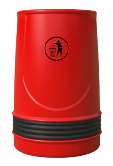 picture of Melba Swintex Falcon Litter Bin 90L - Red - [MLB-2FALCON-RED]