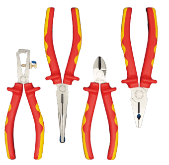 Picture of Draper - VDE Approved Fully Insulated Plier Set in 1/2 Drawer EVA Insert Tray 4 Piece - DIN Compliant - [DO-63216]