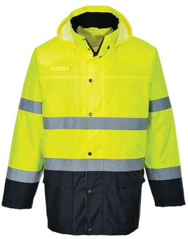 Picture of Portwest - Yellow/Navy Lite Two-Tone Traffic Jacket - PW-S166YNR