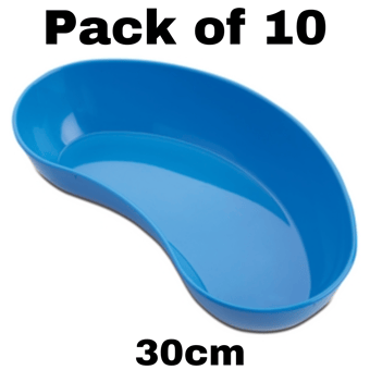 picture of Polypropylene Kidney Dish 30cm - Blue Colour - Pack of 10 - [ML-W287-PACK] - (DISC-R)