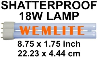 picture of Wemlite 18w Shatter Resistant Lamp - [BP-LL18WS-W]