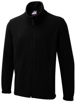 Picture of Uneek UX5 The UX Full Zip Fleece Jacket - Black - UN-UXX05-BK
