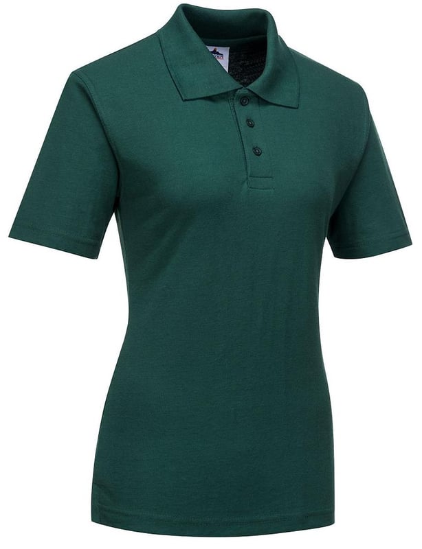 picture of Portwest - Naples Ladies Polycotton Polo Shirt -  Bottle Green - PW-B209BGR