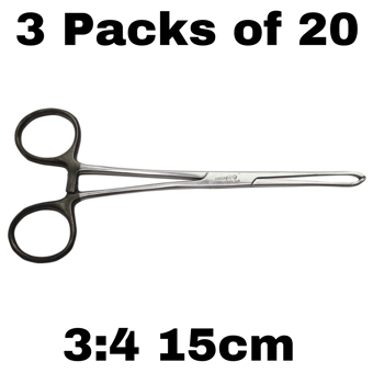 picture of Tissue Allis Forceps - 3:4 Teeth - 15cm - 3 Packs of 20 - [ML-D8669-PACK]