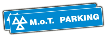 Picture of MOT Sign - MOT Parking Sign - Pair - 600 x 146mm - [PSO-MPS7570]