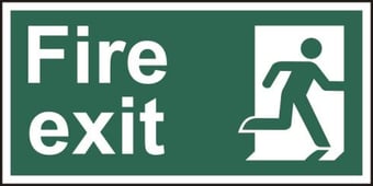 Picture of Spectrum Fire exit man right PVC 300 x 150mm - SCXO-CI-1692