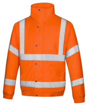 picture of AQUA Classic Hi Vis Bomber Jacket Orange - FU-JK930-0000-026