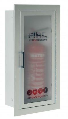 picture of Firechief Architectural Fire Extinguisher Single Cabinet - Aluminium Finish - [HS-106-1010]