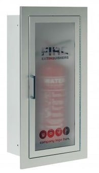 picture of Firechief Architectural Fire Extinguisher Single Cabinet - Aluminium Finish - [HS-106-1010] - (LP)