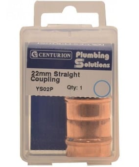 Picture of 22mm Solder Ring Copper Straight Coupling - CTRN-CI-YS02P