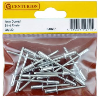 Picture of 4mm x 10.3mm Domed Blind Rivets - Pack Of 20 - [CI-FA02P]