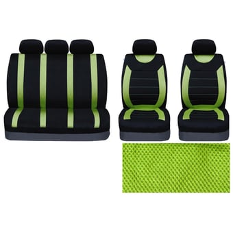 picture of Sakura Carnaby Seat Covers - Green - [SAX-SS5294]