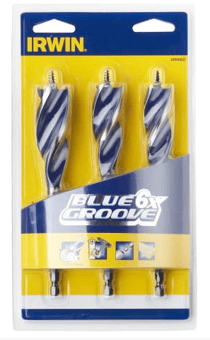 picture of Irwin Blue Groove 6X Wood Drill Bit Set 3 Piece - 20-25mm - [TB-IRW10506627]