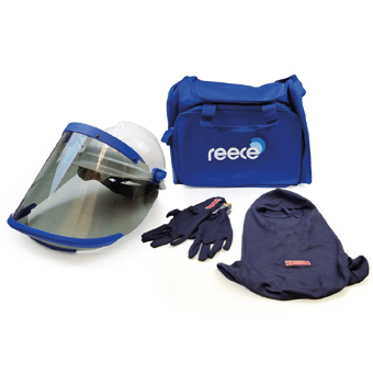 picture of Reece Arc Flash PPE Face and Hands Kit - 12cal/cm2 Overall Rating - [RS-KITELE9-12.1] - (LP)