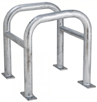 Picture of TRAFFIC-LINE Column Protector - Outer Dims. 600 x 520 x 520mm - Inner Dims. 400 x 400mm - Hot Dip Galvanised Finish - [MV-200.22.925]