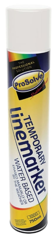 picture of ProSolve Temporary Line Marker Paint Aerosol 750ml White - [PV-PVTW7A]