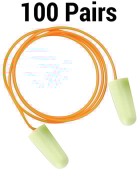 picture of Jsp PU Foam Soundstopper™ Ear Plug with Cord 100 Pairs  - [JS-AEE090-060-200]