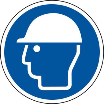 Picture of Spectrum 400mm dia. Safety Helmet Symbol Floor Graphic - SCXO-CI-13023