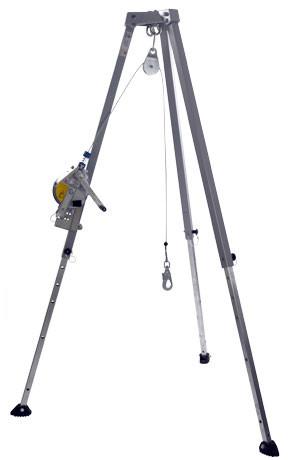 picture of BUNDLE - DB-A2 Aluminium Rescue Tripod Complete With a 24m HRA - Conforms To EN 795, EN360:2002 and EN1496 - [IK-DB-A2/24]