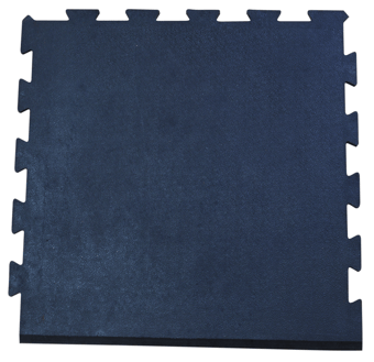 Gym Mat Interlocking Floor Edge Heavy Duty Tile Mat Black 60cm x 60cm BLD GTE2424