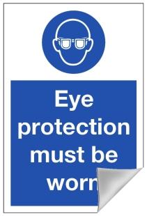 picture of Eye Protection Sign - 200 x 300Hmm - Self Adhesive Vinyl - [AS-MA69-SAV] 